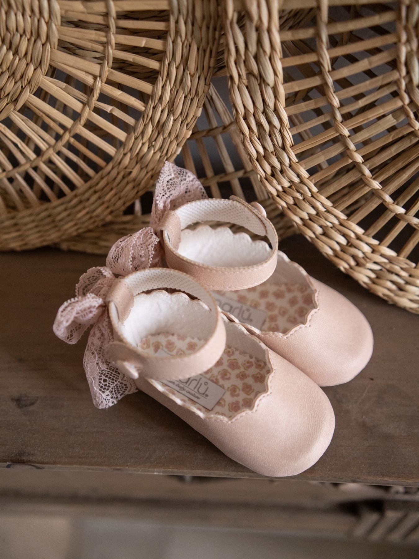 Ballerina in tessuto Bimba ROSA EN823SC corredino e abbigliamento neonato | NANU' BABY