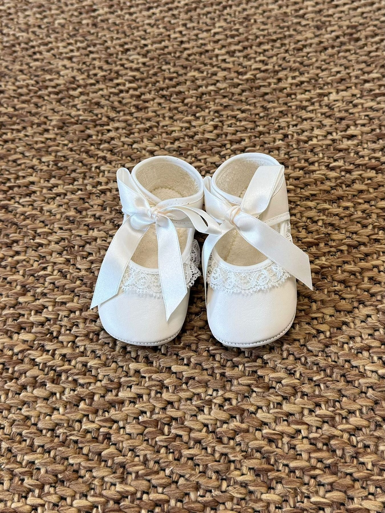 Ballerina Pizzo Bimba BEIGE 7025 corredino e abbigliamento neonato | NANU' BABY