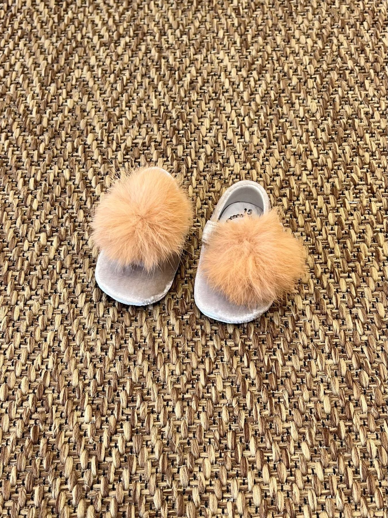 Ballerina pom pom Bimba TORTORA A3107/T corredino e abbigliamento neonato | NANU' BABY