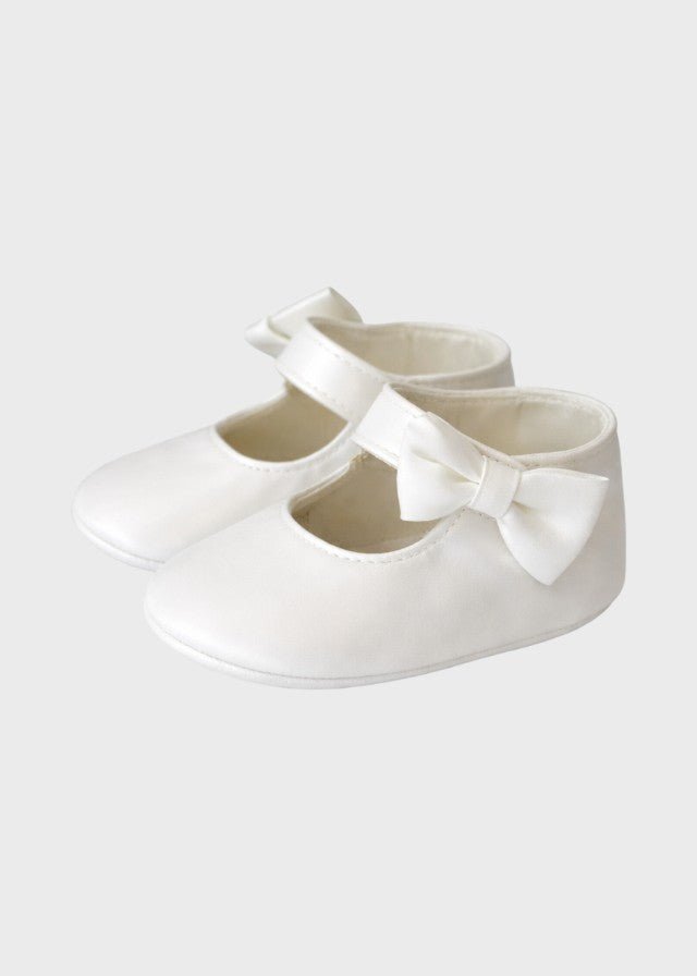 Ballerina Raso Fiocco Bianca SF4306/20 corredino e abbigliamento neonato | NANU' BABY