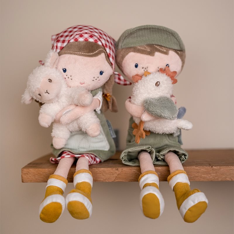 Bambola coccolosa Farmer Jim MULTICOLORE LD4563 corredino e abbigliamento neonato | NANU' BABY