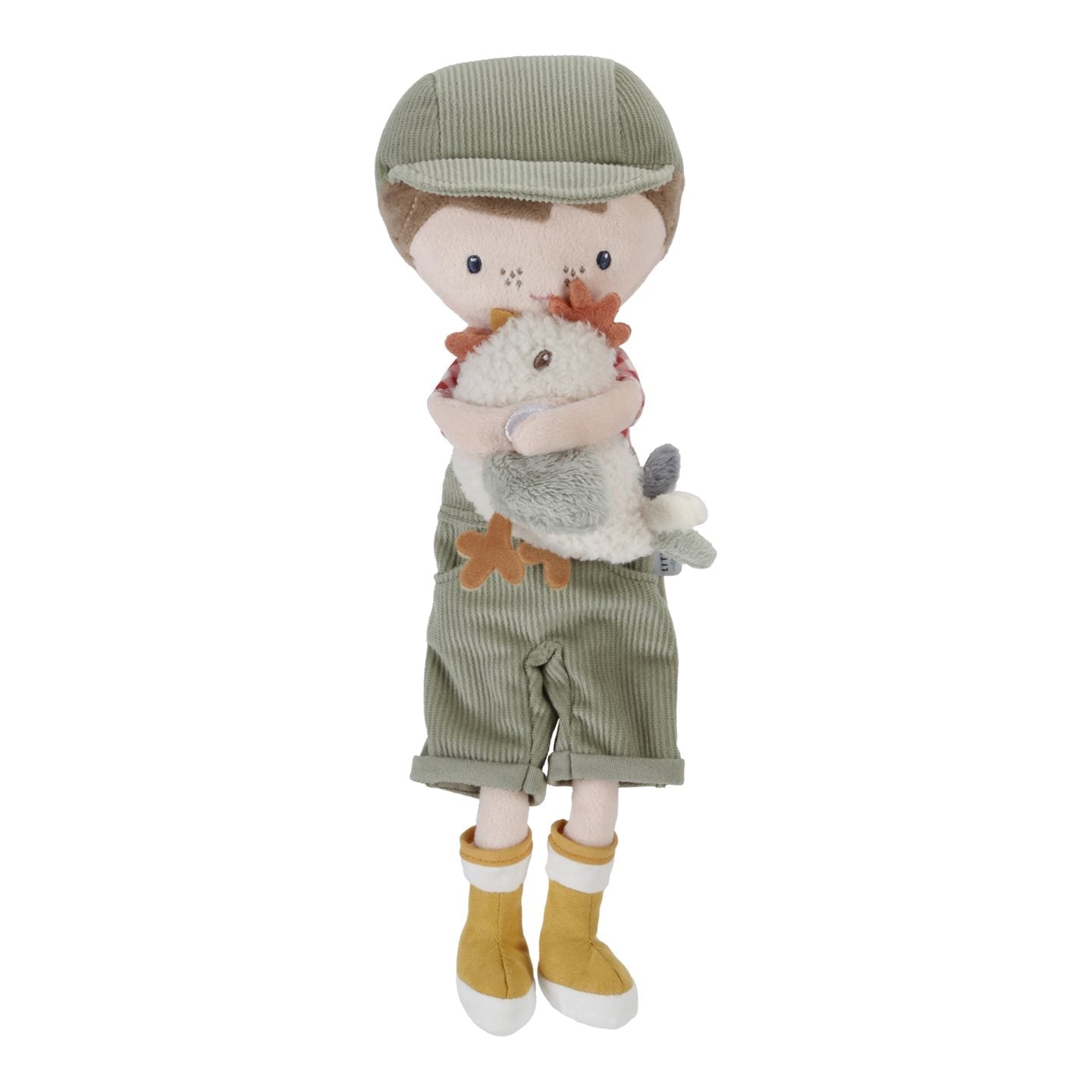 Bambola coccolosa Farmer Jim MULTICOLORE LD4563 corredino e abbigliamento neonato | NANU' BABY