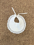 Bavetta Cerimonia Organza BEIGE 250 corredino e abbigliamento neonato | NANU' BABY