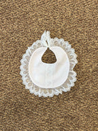 Bavetta Cerimonia Organza ROSA ANTICO 251 corredino e abbigliamento neonato | NANU' BABY