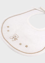 Bavetta Cotone Avorio Sabbia EK57BAV/A corredino e abbigliamento neonato | NANU' BABY