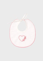 Bavetta Cotone Batista Rosa TAORMINA1415 corredino e abbigliamento neonato | NANU' BABY