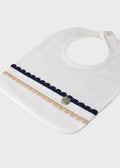 Bavetta Cotone Blu EK58BAV corredino e abbigliamento neonato | NANU' BABY