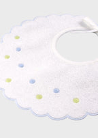 Bavetta Cotone Bordo Smerlato EK56BAV corredino e abbigliamento neonato | NANU' BABY