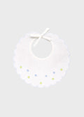 Bavetta Cotone Bordo Smerlato EK56BAV corredino e abbigliamento neonato | NANU' BABY