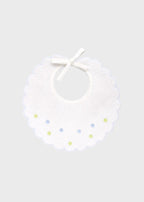 Bavetta Cotone Bordo Smerlato EK56BAV corredino e abbigliamento neonato | NANU' BABY