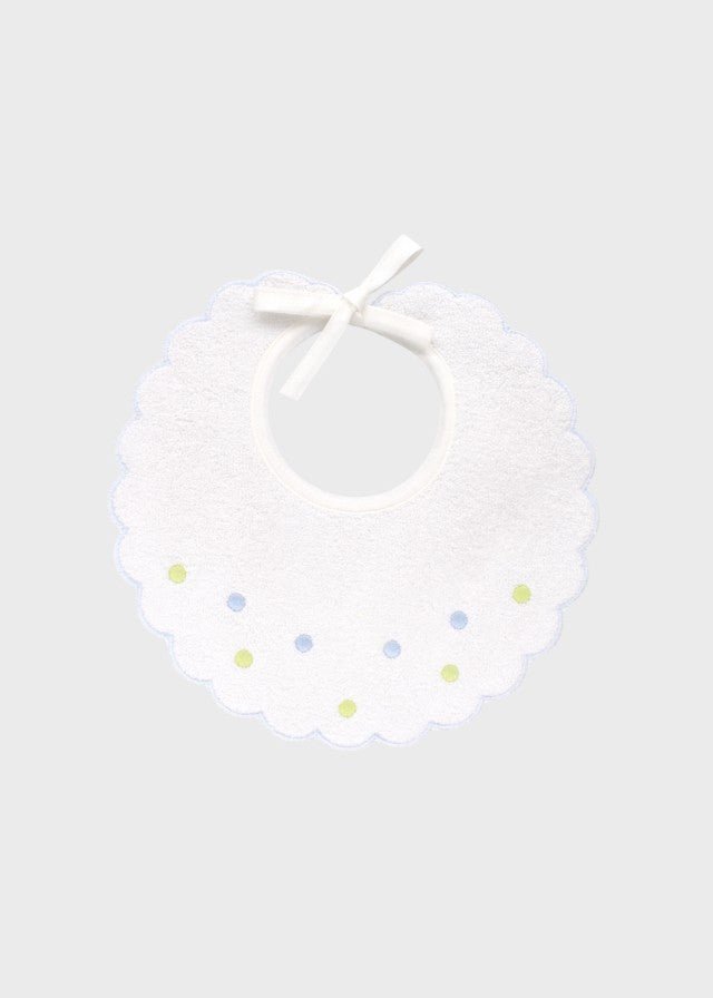 Bavetta Cotone Bordo Smerlato EK56BAV corredino e abbigliamento neonato | NANU' BABY