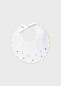 Bavetta Cotone Bordo Smerlato EK56BAV/V corredino e abbigliamento neonato | NANU' BABY