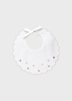 Bavetta Cotone Bordo Smerlato EK56BAV/V corredino e abbigliamento neonato | NANU' BABY