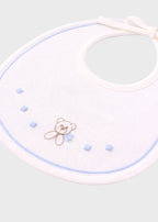 Bavetta Cotone Cielo Polvere EK57BAV/C corredino e abbigliamento neonato | NANU' BABY