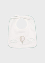Bavetta Cotone Mongolfiera Verde EK50BAV/V corredino e abbigliamento neonato | NANU' BABY