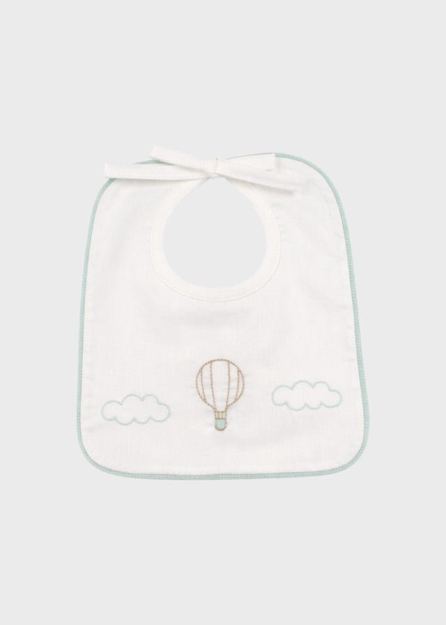 Bavetta Cotone Mongolfiera Verde EK50BAV/V corredino e abbigliamento neonato | NANU' BABY