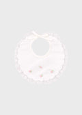 Bavetta Cotone Rosa Pesco EK13BAV corredino e abbigliamento neonato | NANU' BABY