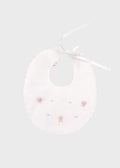 Bavetta Cotone Roselline Rosa MARCO/BV corredino e abbigliamento neonato | NANU' BABY