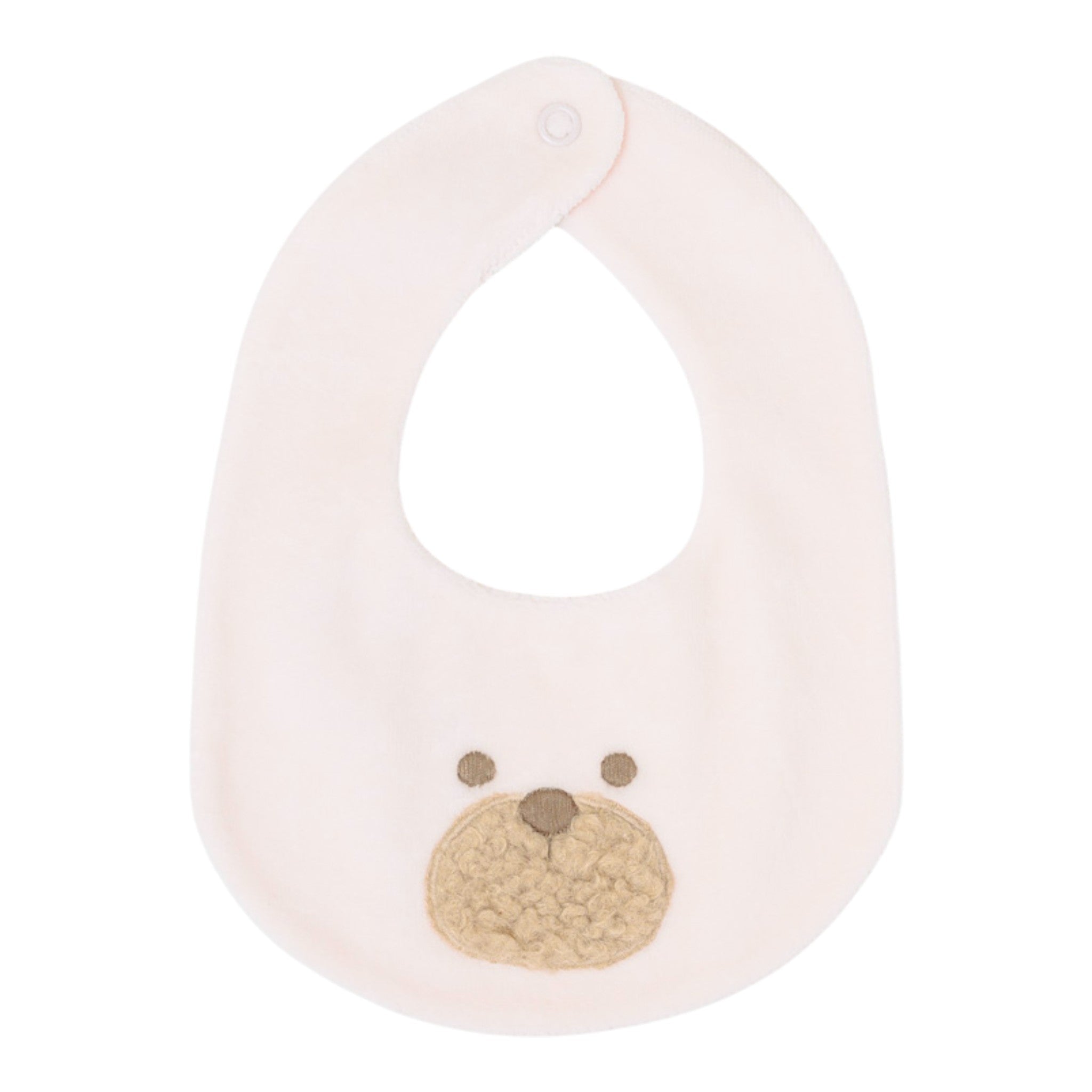Bavetta Neonata Ciniglia 100% Rosa IN70BAV/R corredino e abbigliamento neonato | NANU' BABY