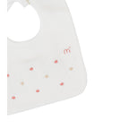 Bavetta Neonata Cotone 100% Vaniglia IN71BAV/R corredino e abbigliamento neonato | NANU' BABY