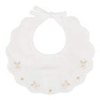 Bavetta Neonata Cotone 100% Vaniglia Tortora IN24BAV/V corredino e abbigliamento neonato | NANU' BABY