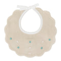 Bavetta Neonata Cotone 100% Vaniglia Verde IN23BAV/V corredino e abbigliamento neonato | NANU' BABY