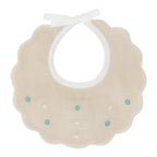 Bavetta Neonata Cotone 100% Vaniglia Verde IN23BAV/V corredino e abbigliamento neonato | NANU' BABY