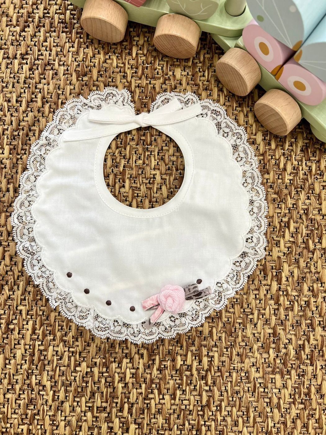 Bavetta Neonata Vaniglia IF10BAV corredino e abbigliamento neonato | NANU' BABY