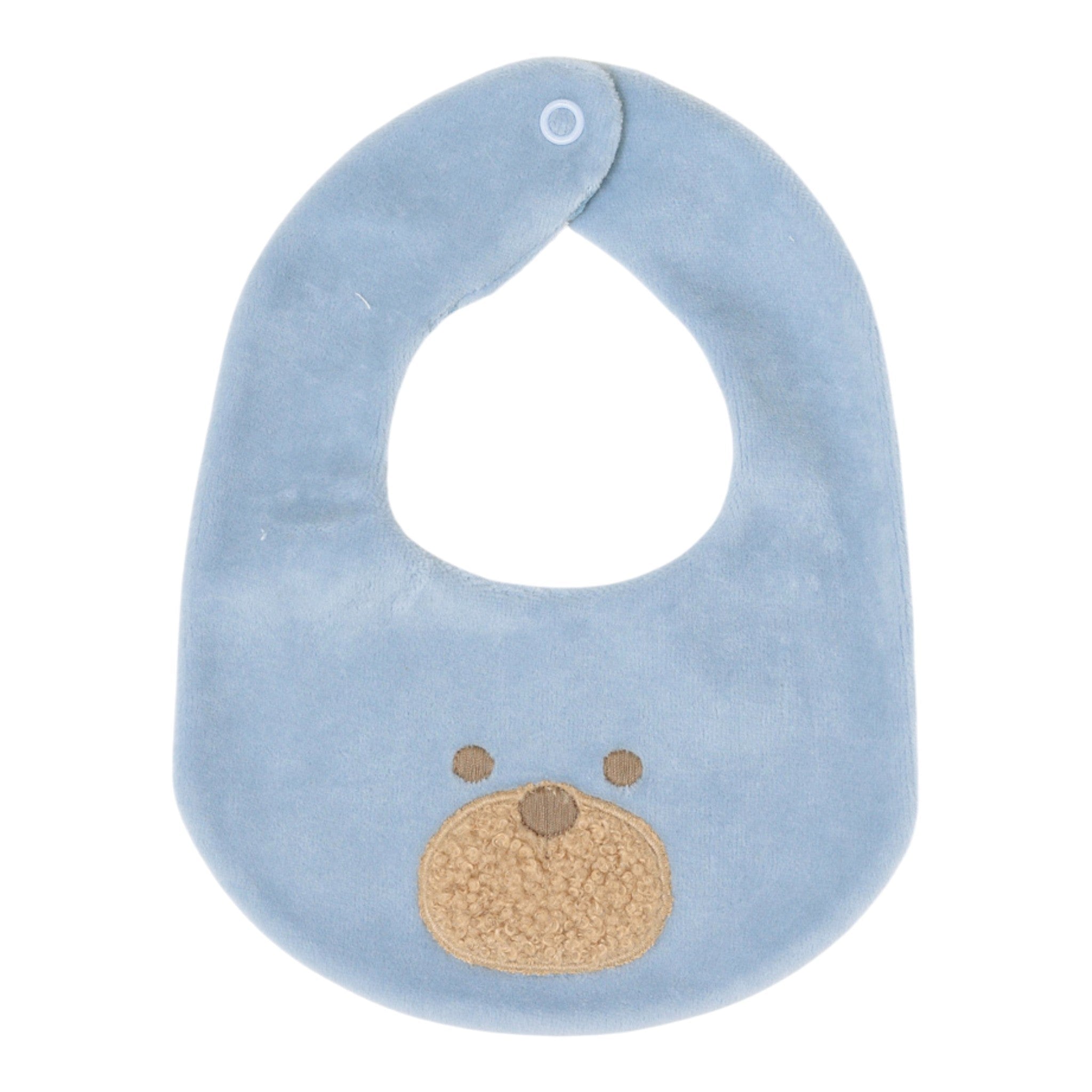 Bavetta Neonato Ciniglia 100% Cielo IN70BAV/C corredino e abbigliamento neonato | NANU' BABY