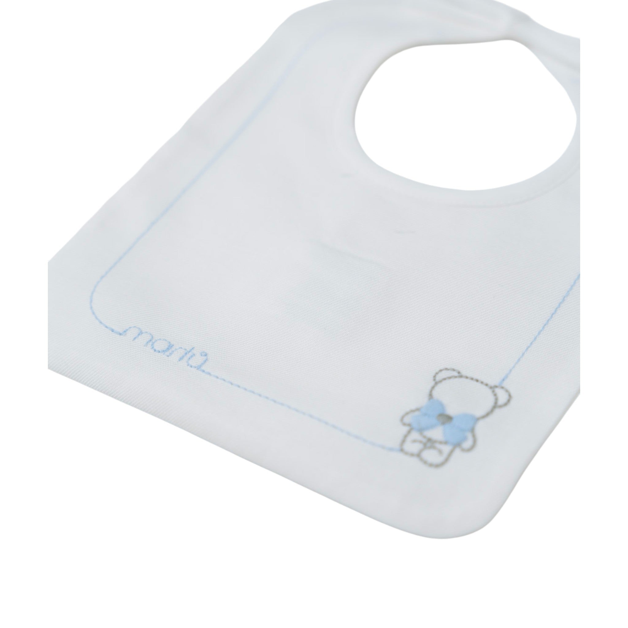 Bavetta Neonato Cotone 100% Bianco IN59BAV/C corredino e abbigliamento neonato | NANU' BABY