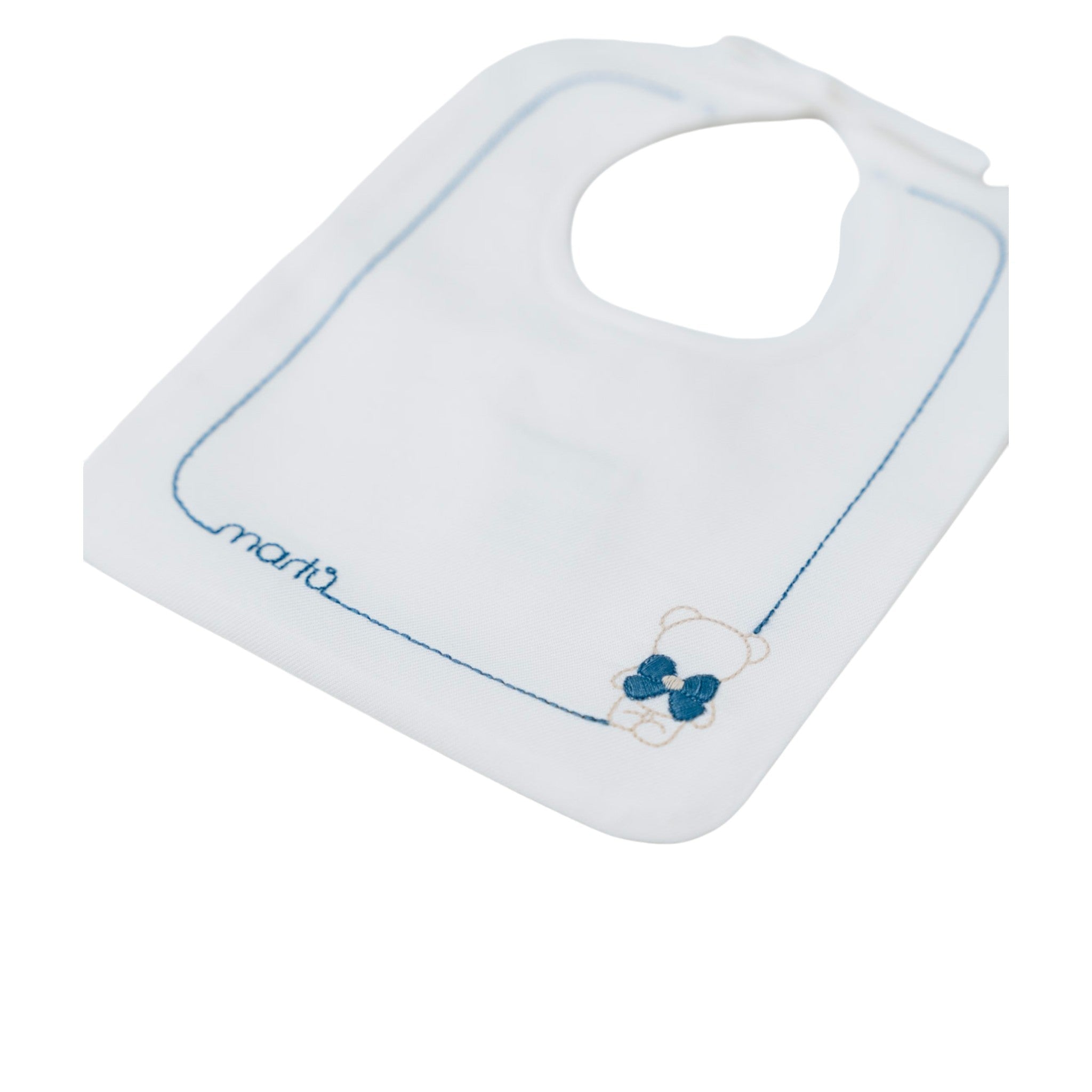 Bavetta Neonato Cotone 100% Bianco IN59BAV/Z corredino e abbigliamento neonato | NANU' BABY