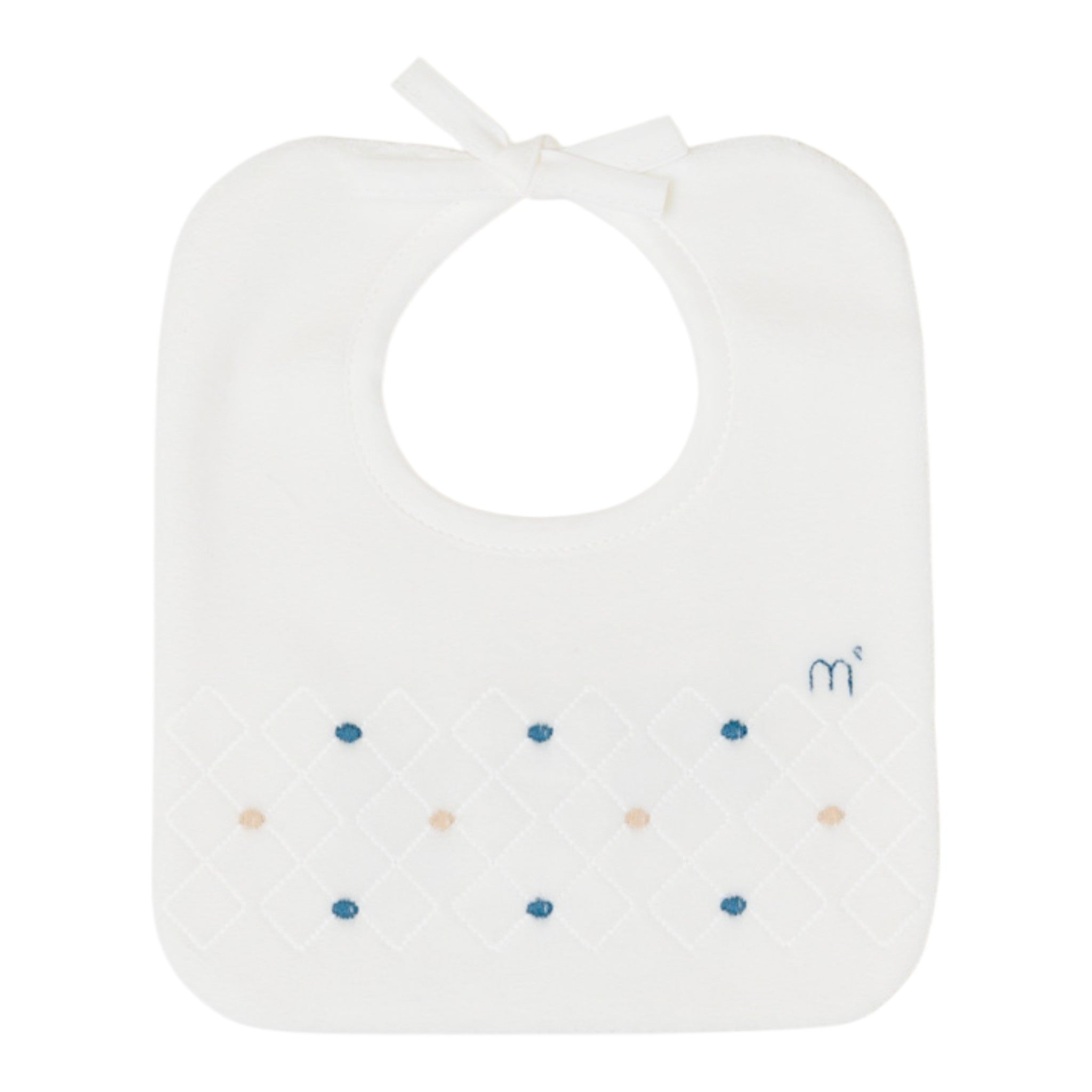 Bavetta Neonato Cotone 100% Vaniglia IN71BAV/Z corredino e abbigliamento neonato | NANU' BABY