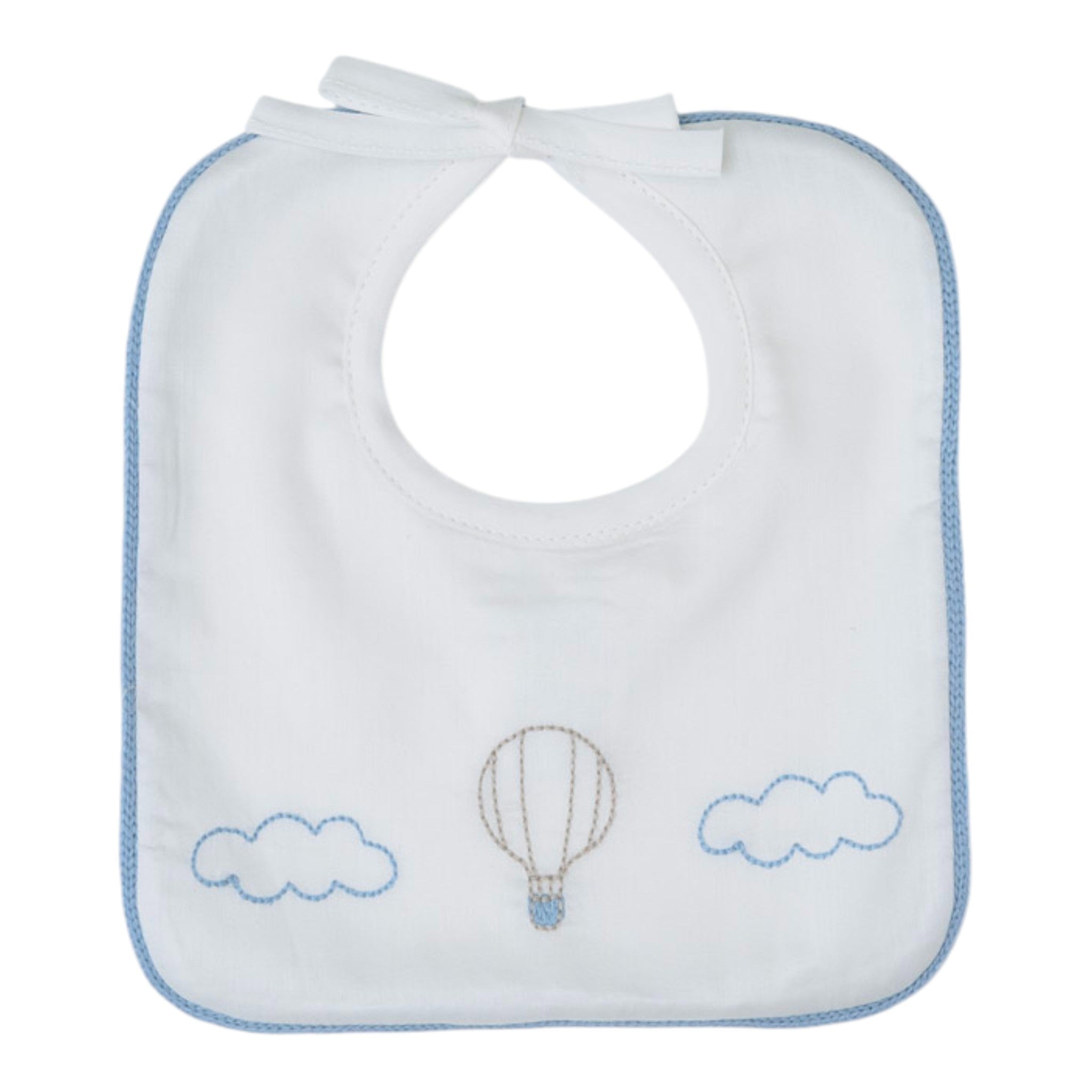 Bavetta Neonato Cotone 100% Vaniglia Mongolfiera IN57BAV/C corredino e abbigliamento neonato | NANU' BABY