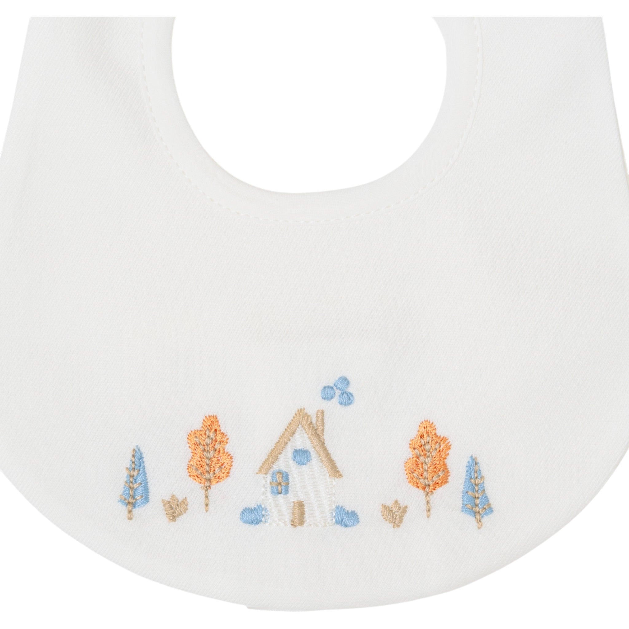 Bavetta Neonato Cotone 100% Vaniglia Tortora IN51BAV/C corredino e abbigliamento neonato | NANU' BABY