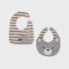 Bavetta Neonato Grigio 9951/46 corredino e abbigliamento neonato | NANU' BABY