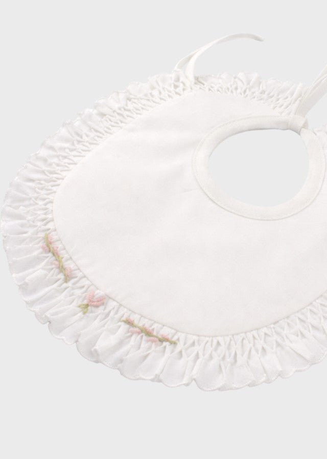 Bavetta Punto Smok Rosa SOFIA/BV corredino e abbigliamento neonato | NANU' BABY
