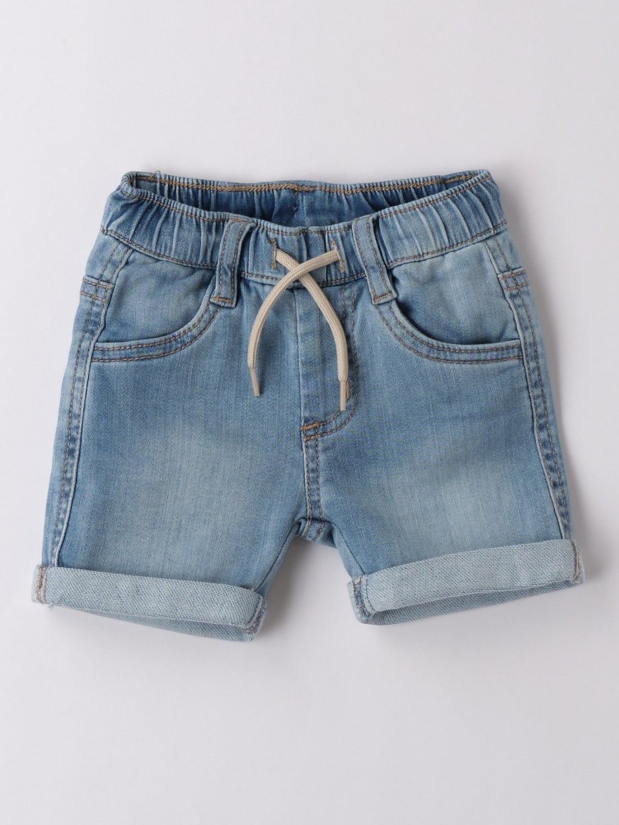 Bermuda Cotone Denim Jeans 3B625/7300 corredino e abbigliamento neonato | NANU' BABY
