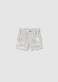 Bermuda Cotone Naturale Beige 1208/N corredino e abbigliamento neonato | NANU' BABY