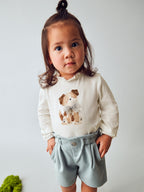Bermuda punto twill Bimba CIELO 2261/15 corredino e abbigliamento neonato | NANU' BABY
