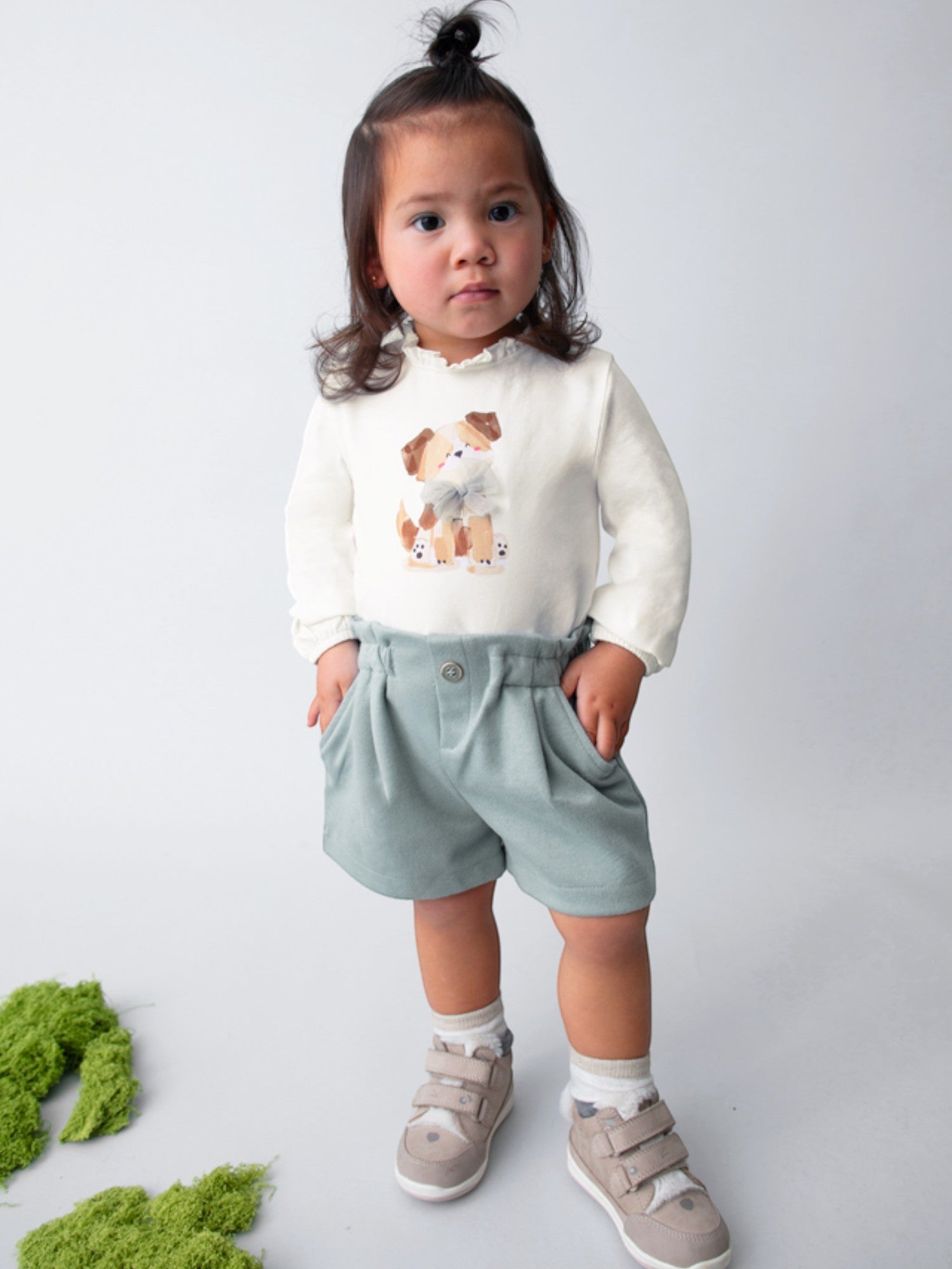Bermuda punto twill Bimba CIELO 2261/15 corredino e abbigliamento neonato | NANU' BABY
