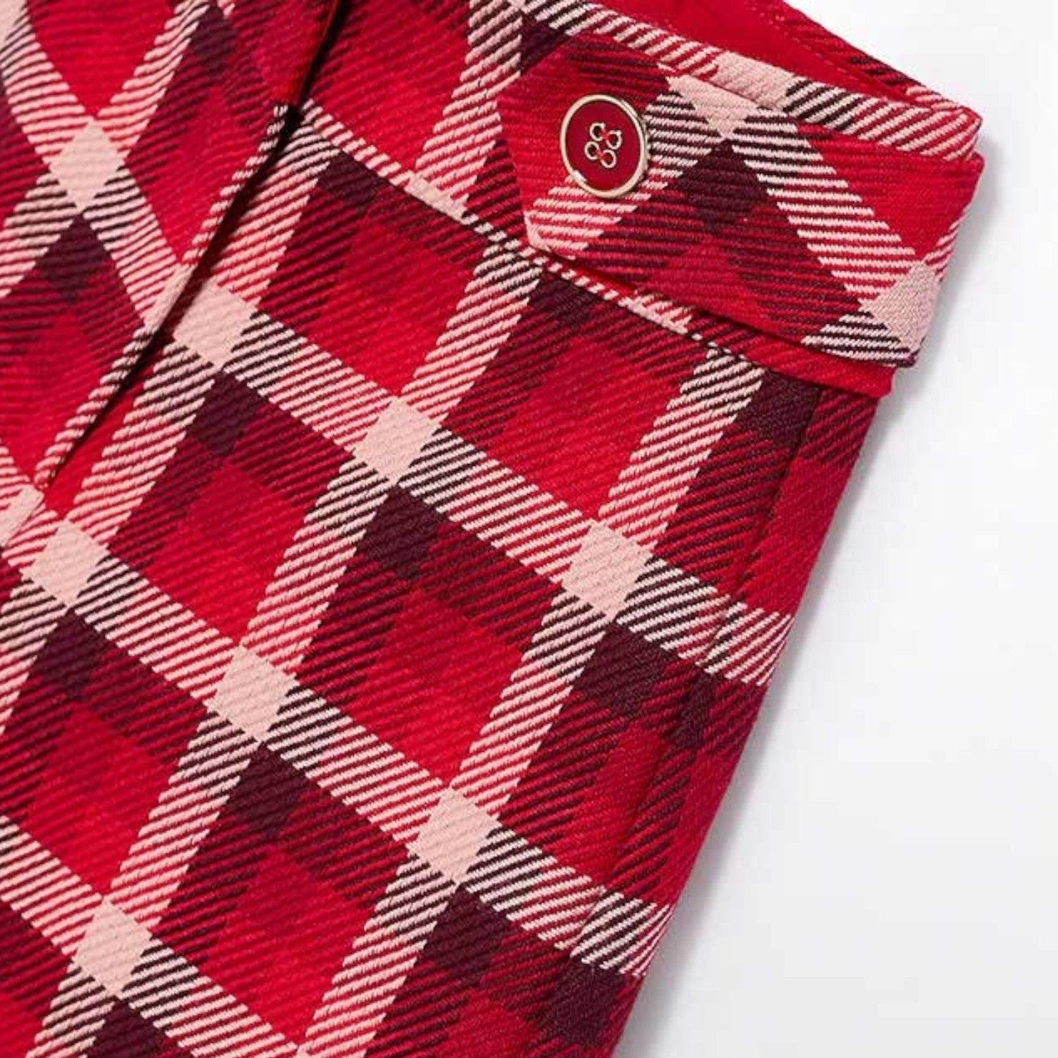 Bermuda quadri Bimba Rosso 5717/2 corredino e abbigliamento neonato | NANU' BABY