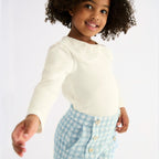 Bermuda quadri lurex Bimba Verde 5719/9 corredino e abbigliamento neonato | NANU' BABY