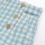 Bermuda quadri lurex Bimba Verde 5719/9 corredino e abbigliamento neonato | NANU' BABY