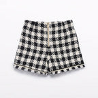 Bermuda vichy lustrini Bimba Nero 5716/8 corredino e abbigliamento neonato | NANU' BABY
