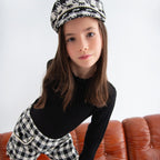 Bermuda vichy lustrini Bimba Nero 5716/8 corredino e abbigliamento neonato | NANU' BABY