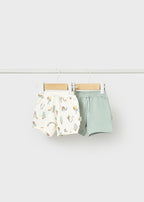 Bipack Pantaloncini Cotone Verde 1292/57 corredino e abbigliamento neonato | NANU' BABY