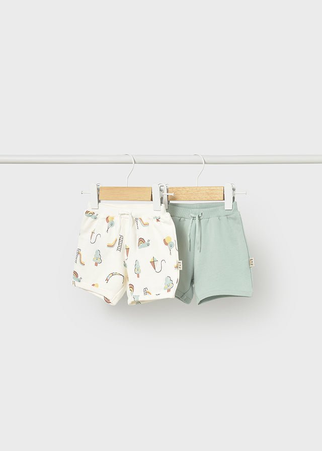 Bipack Pantaloncini Cotone Verde 1292/57 corredino e abbigliamento neonato | NANU' BABY