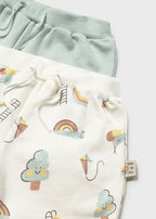 Bipack Pantaloncini Cotone Verde 1292/57 corredino e abbigliamento neonato | NANU' BABY