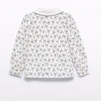 Blusa popelin satinato fiocco Bimba PANNA 5613/3 corredino e abbigliamento neonato | NANU' BABY