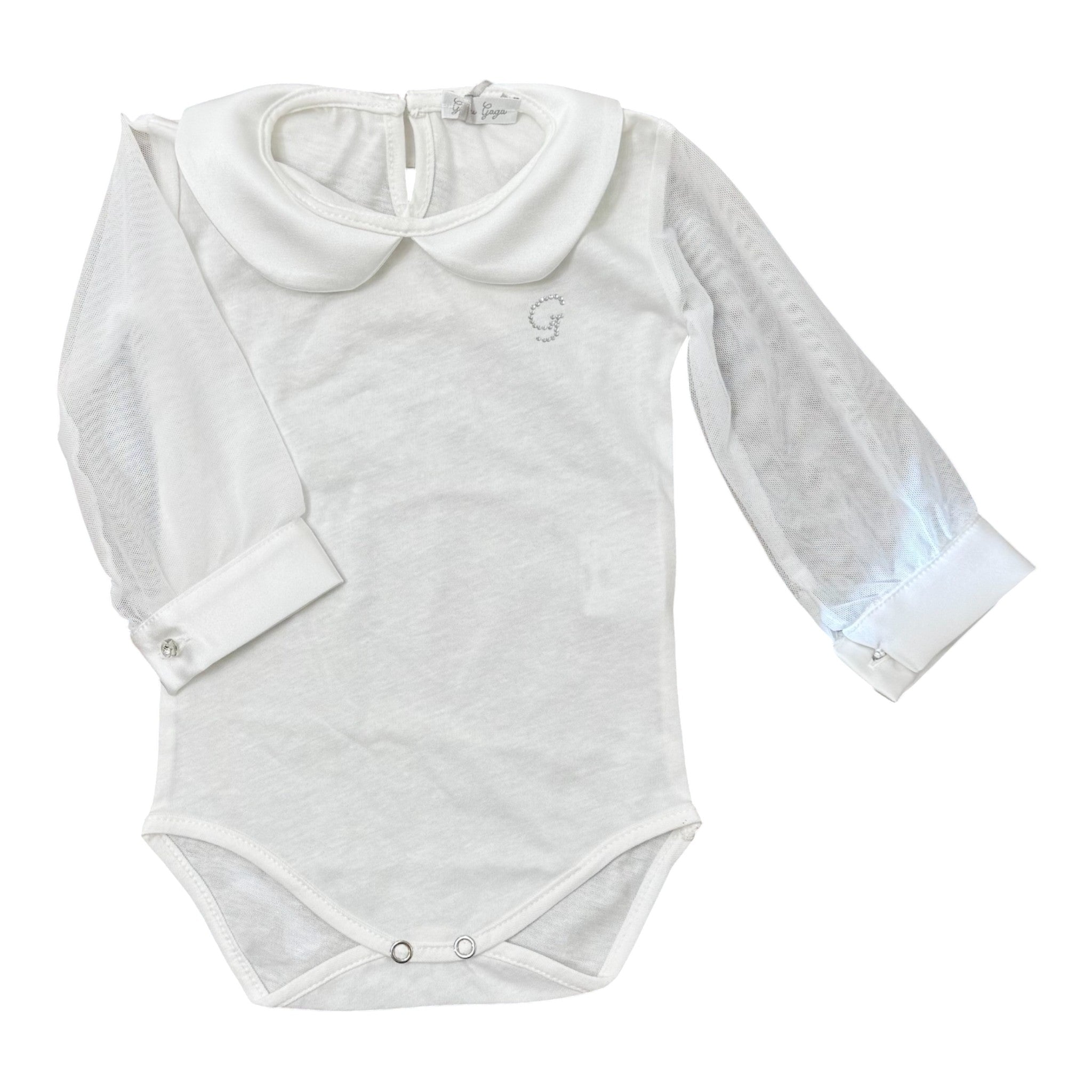 Body collo Bimba Bianco GG43I corredino e abbigliamento neonato | NANU' BABY